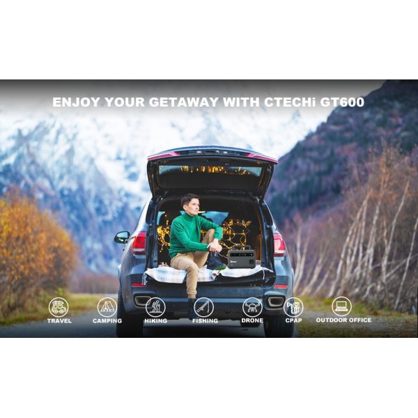 banco portátil do poder do isqueiro Lifepo4 do charuto da central elétrica 700W 110v 220v