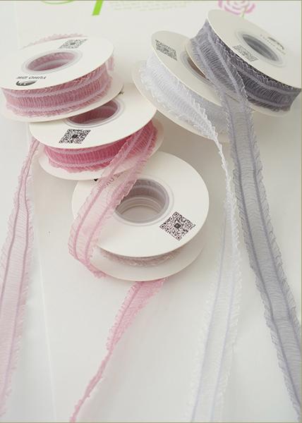 Flower Bouquets and Wrinkled Edge Ribbons Perfect for DIY Crafts and Holiday Gift Wrapping Washable and Durable