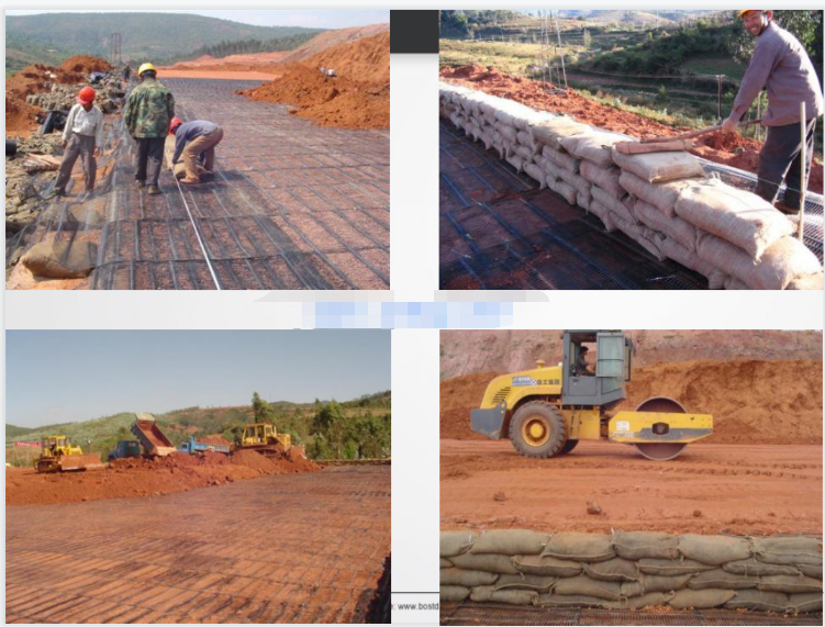 Unidirection пластиковая сетка Geogrid для предохранения от и подкрепления наклона