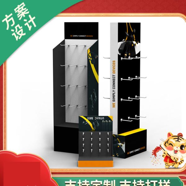 Retail Shops Cardboard Hook Display Box Custom Design Luxury Cardboard Cell Phone Box