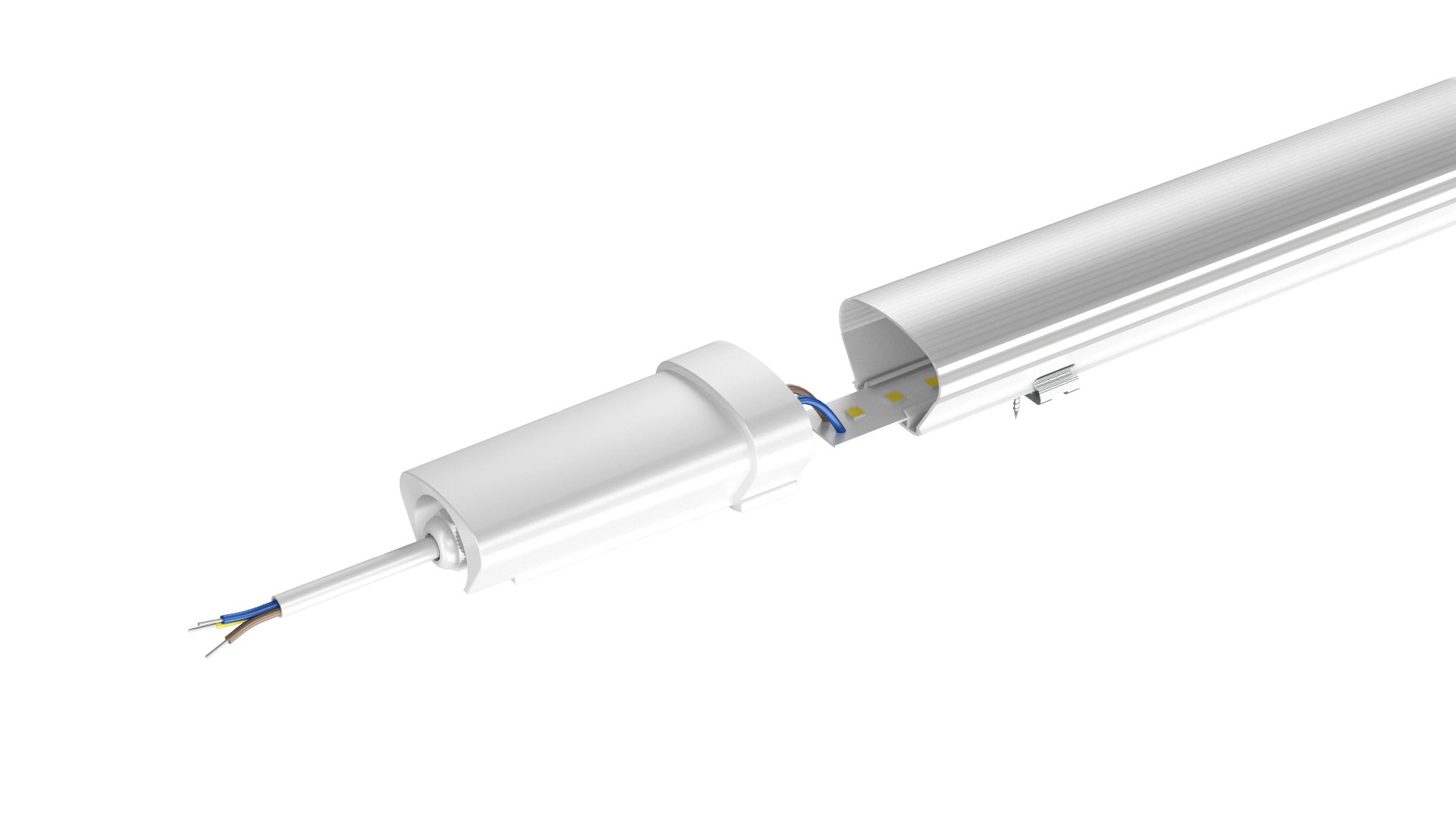 Маленький IP65 Tri Proof осветительный источник питания Встроенный водонепроницаемый светодиодный батарейка 60cm 120cm 150cm