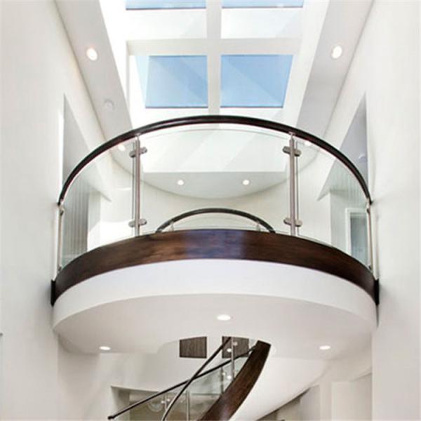 TESIA Modern Glass Balustrade Railing For Apartment Balcony Deck Terrace Staircase