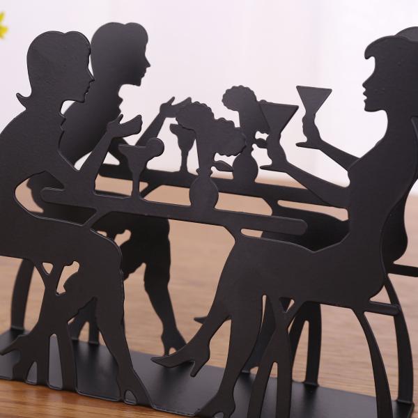 Suporte decorativo moderno do tecido do ferro do metal para o escritório