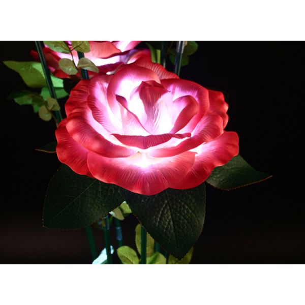 LED Simulation EVA Rose Lights lawn flower lamp Garden courtyard beautiful display bright landscape decorative
