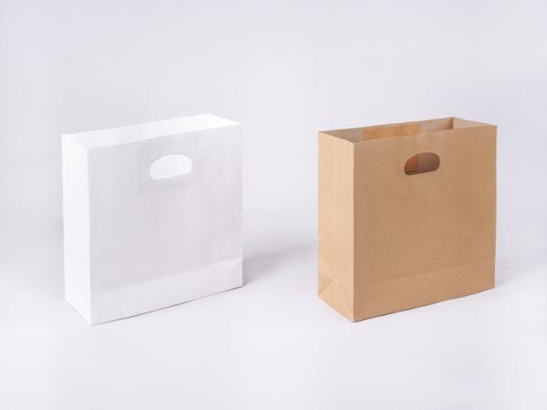 Biodegradable Brown Paper Fast Food Delivery Bag Restaurant Take Away Food Paper Bag