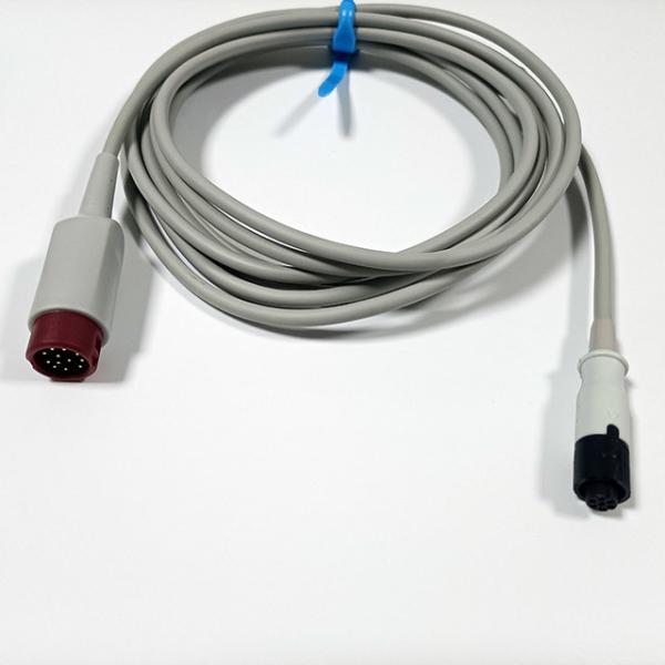 Adaptador do cabo da pressão sanguínea de TPU IBP ao transdutor do conector de Medix