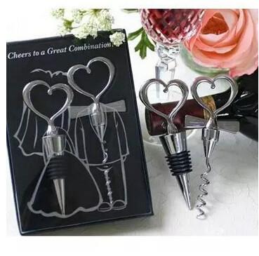 Promotioal Wedding Gift stainless steel bottle opener corkscrew stopper