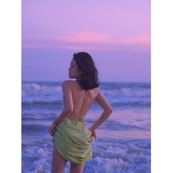 Sexy Blue Women's Beach Vacation Dresses