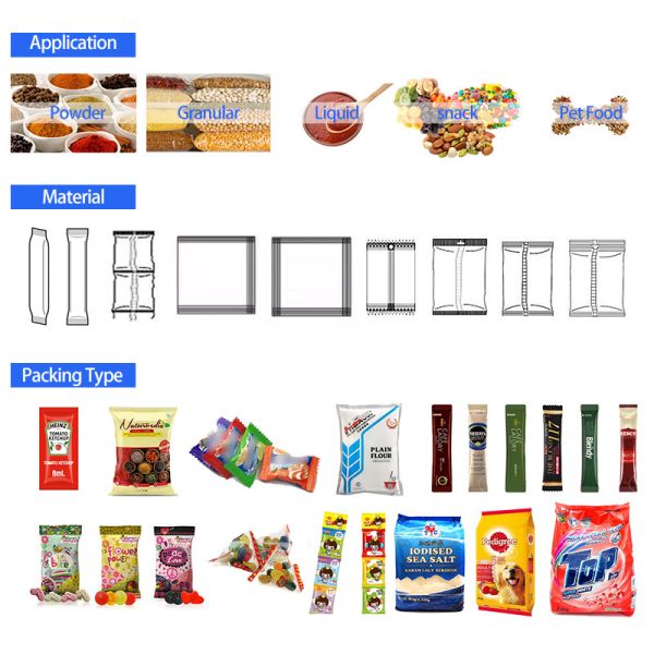 Nitrogen Gas Packaging Machine Vertical Form Fill Seal Machine
