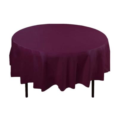 Nappe ronde en plastique de impression faite sur commande colorée de la couverture PEVA de Tableau de nouvelle conception pour le mariage