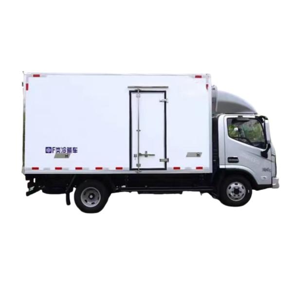 Diesel Refrigerated Box Truck 172HP Gasoline Fuel Type Frozen Food Delivery Vehicles