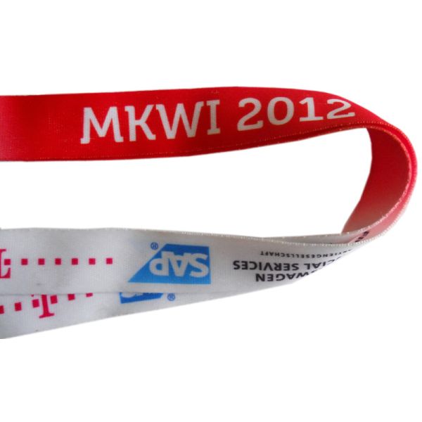 Nylon Plain Logo Printed Lanyard Sublimation Polyester 900mm Length