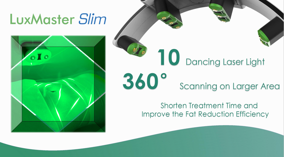 CE 10 Green Luxmaster Slim Lipo Laser Therapy Machine для снижения жировых отложений на спине
