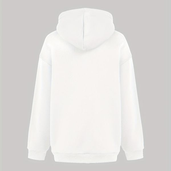 Fabric 440g Women Sweatshirts Personalized Print Wool Hoodie Women'S 68cm