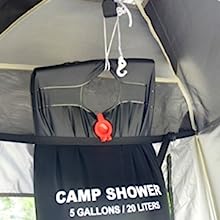 Shower Shelter – Giant Portable Outdoor Pop UP Camping Shower Tent Enclosure – Changing Room – 2 Rooms – Instant