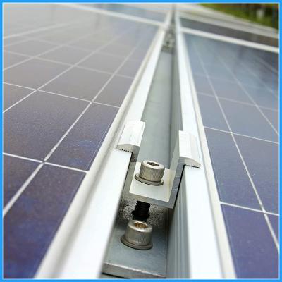 Outdoor Stainless Steel 50mm Solar Panel Mid Clamp Weather Resistance
