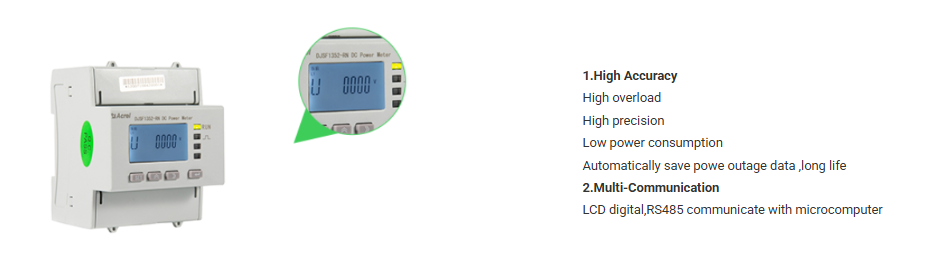 Acrel DJSF1352-RN Suitable For PV Charging Pile /Din Rail/ White