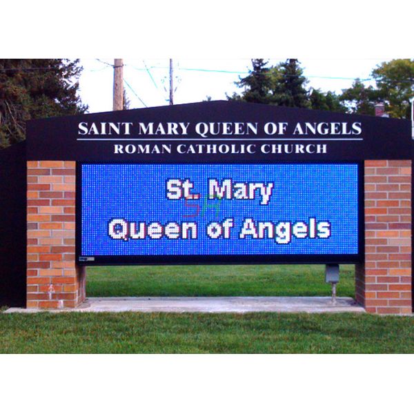 10mm Outdoor LED Billboard , High Brightness Waterproof LED Church Sign