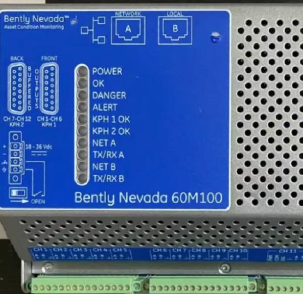 Repuestos Bently Nevada 60M100-00 Módulo de Monitoreo de Condición Montado en Riel DIN