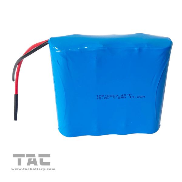 12V 18650 LiFePO4 Battery Pack 1.5Ah Water Proof For Solar Flash and Light