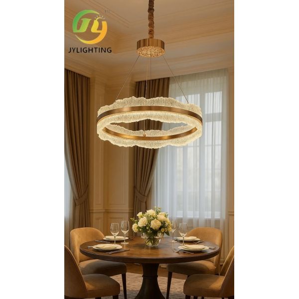 Luxury Modern Crystal Chandelier – French Style Pendant Light for Living Room , Dining Room , Kitchen Island or Foyer