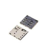 Tipo Nano 6 impulso Sim Conector For Moblie Phone do impulso de Alfinete Sim Cartão Conector LCP