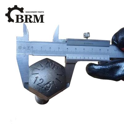 ISO Track Shoe Bolt Stainless Steel Excavator Bulldozer Heat Treatment