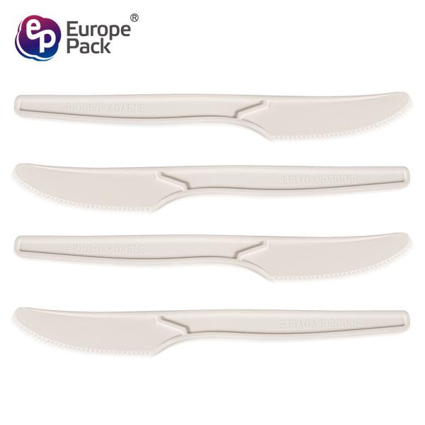 Best seller new products biodegradable corn starch salad knife for amazon