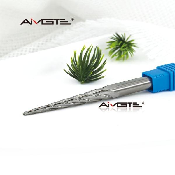 3 Flute Taper Ball Nose End Mill For Aluminum Engraving Carbide CNC Router Bit Metal 3D Relief Carving Tool