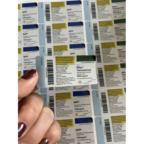 Retat  rutide 10mg Clear labels transparent PVC peptide vial labels
