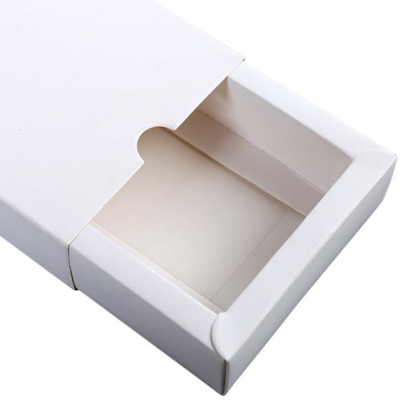 Pull Out Cardboard Slide Open Gift Boxes Folding Kraft Paper Drawer Box With Sleeve