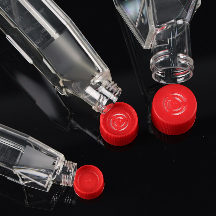 cell culture flask Лабораторные стерильные флаконы для клеточных культур T15 T50 T75 T175 Апирогенная вентилируемая крышка Герметичная крышка