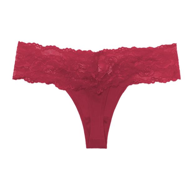 A cuecas de nylon do moderno com resumos sexy ultra macios do laço do estiramento do laço vê através da roupa interior das calcinhas