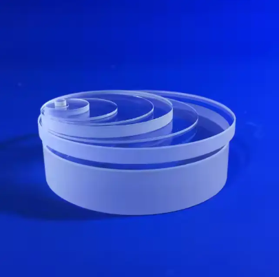S1 and S2 Quartz Glass Round Plate Customized Size Transparent