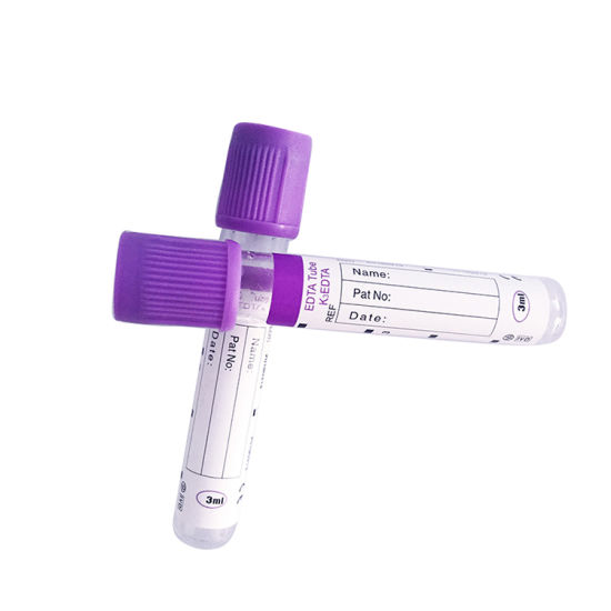 пурпурные верхние тесты свертывания трубки K3 ЭТИЛЕНДИАМИНТЕТРАЦЕТАТА собрания крови вакуума 2ml