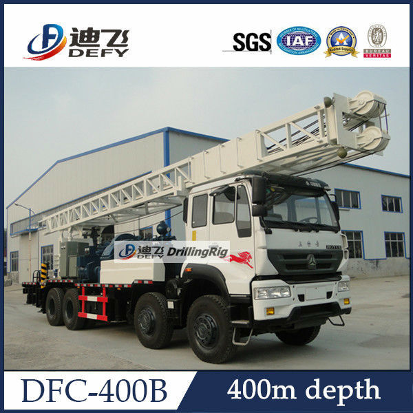 DFC-400B Sinotruk Truck mounted water well drill rig for sale, Hydraulic Water Well Rotary