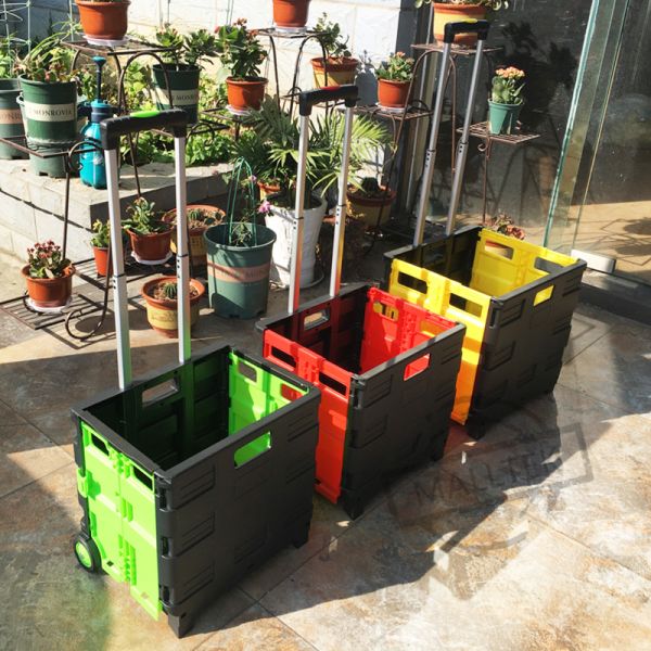 Ручные тележки складная тележка с пластиковым колесом из ПВХ