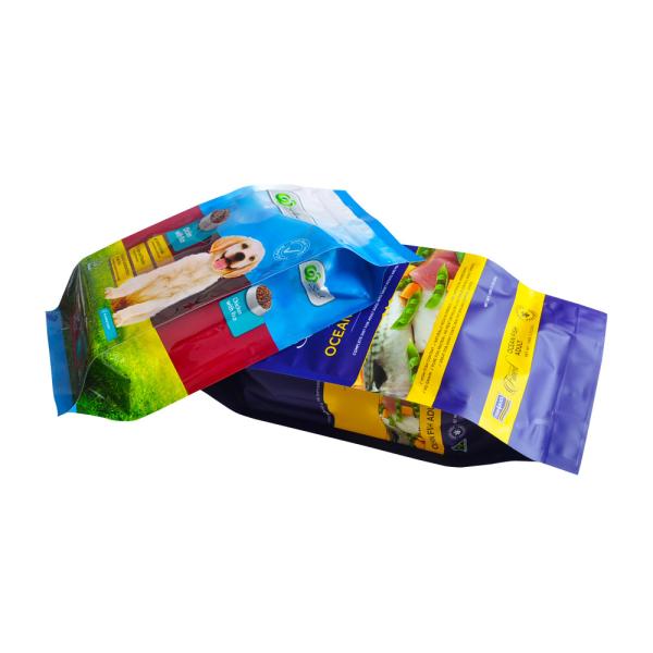 Back seal side printed bag, aluminium foil back seal bag for food packaging, high barrier
