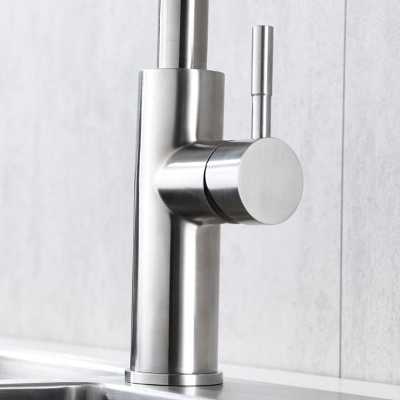 IPX5 Spring Coil Kitchen Faucet Kitchen Mixer Tap With Extendable Spray