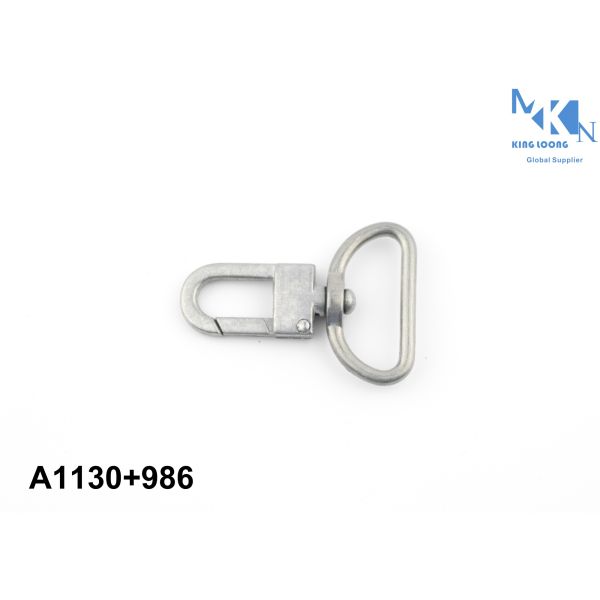 46*27mm Dog Chain Swivel Hooks / Metal Accessories For Handbags