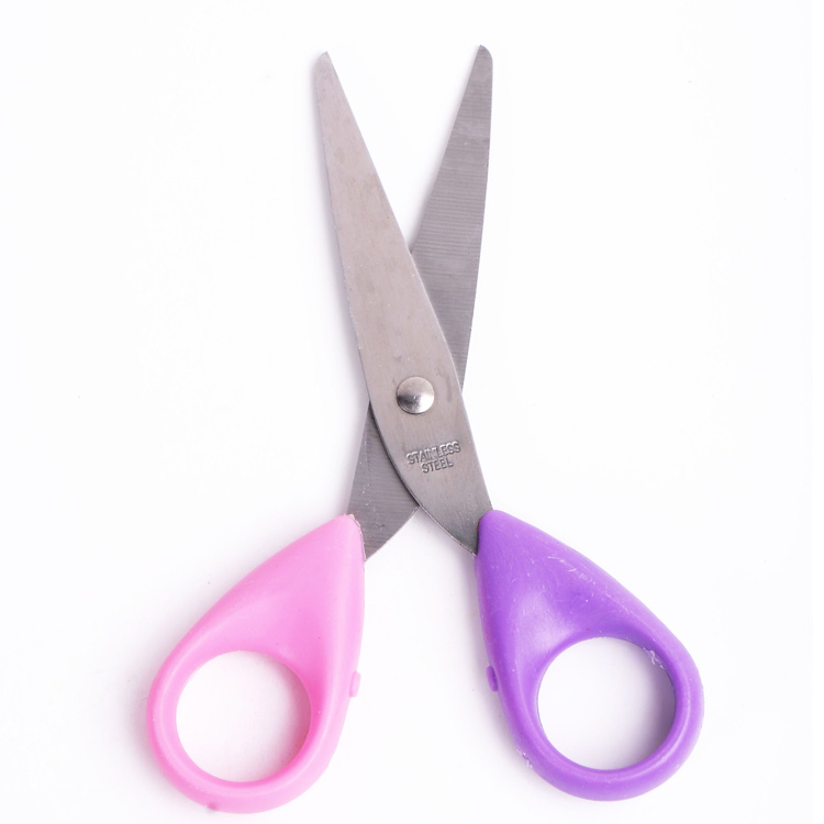 Wholesale reliable quality multi-colored OEM 5 inch student office scissors
