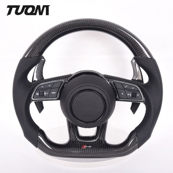 S7 Rs6 Alcantara Audi Carbon Fiber Steering Wheel 2022 New Style Leather