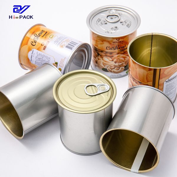 Peel Off Opening Round Tin Can D73x85mm Tin Packaging For Food