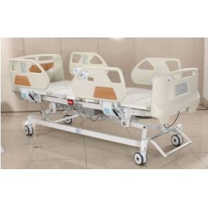 Electric Intensive Care   Hospital Bed with control panel on side rail