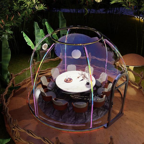 Outdoor Rectangular Sun Glass Room Full Transparent Bubble Room Spherical Tent for PC Hotel Star Room Homestay