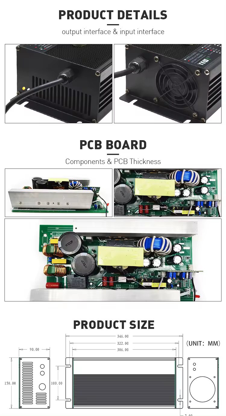 72v23a 28a Автомобиль Lifepo4 35a Литий-ионная свинцовая кислота 24v 36v 48v 60v электрическое зарядное устройство для электропогрузчика