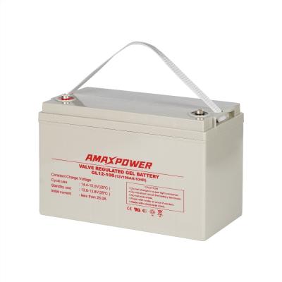 SLA 12V Vrla Deep Cycle Marine Deep Cycle Battery 100ah 1600 Cycle Emergency Back Up