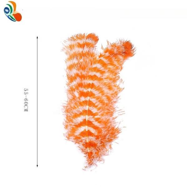 Dois tons Cor Pena de avestruz Plumes 50-55cm Tamanho para decoração