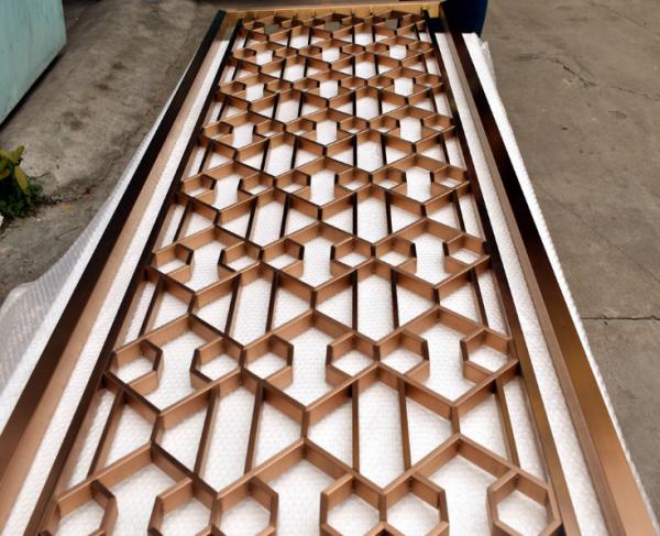 Living Room Stainless Steel Partition Decorative Laser Cut Cold Rolled