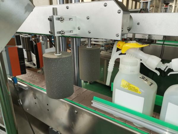 全自動高速両面角型液体石鹸洗剤ボトルラベリングマシン